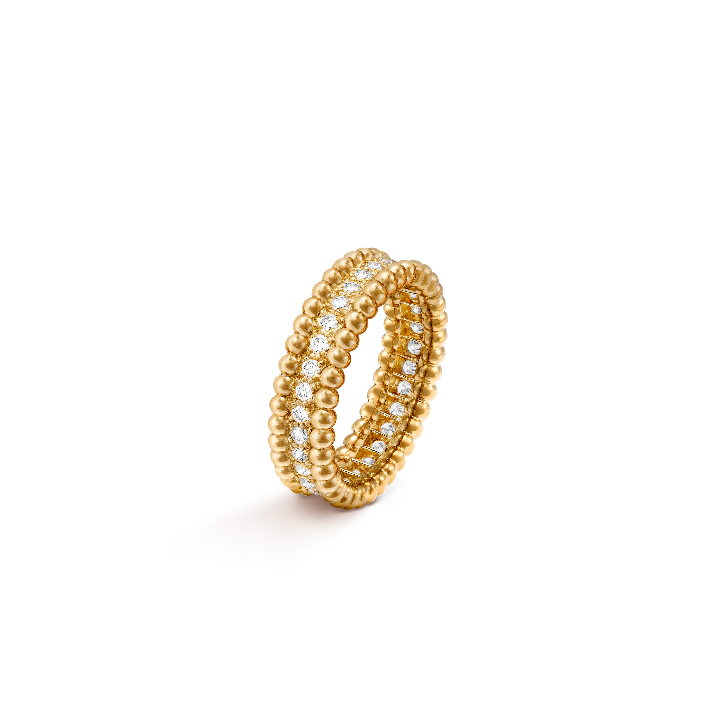v*n cl*f arpels perlÉe Di*m*nds ring, 1 row - yellow gold, Di*m*nd  vcarp4e100